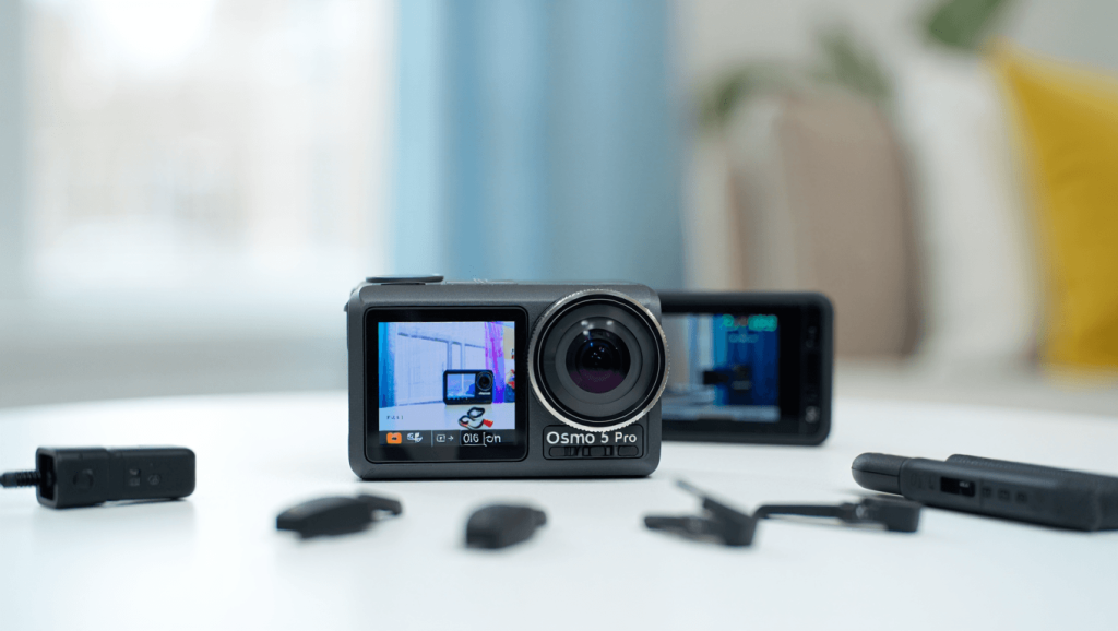 DJI caméra d’action 4K à tarif plancher avant prime day: basse lumière maîtrisée, stockage intégré DJI Osmo Action 5 Pro
