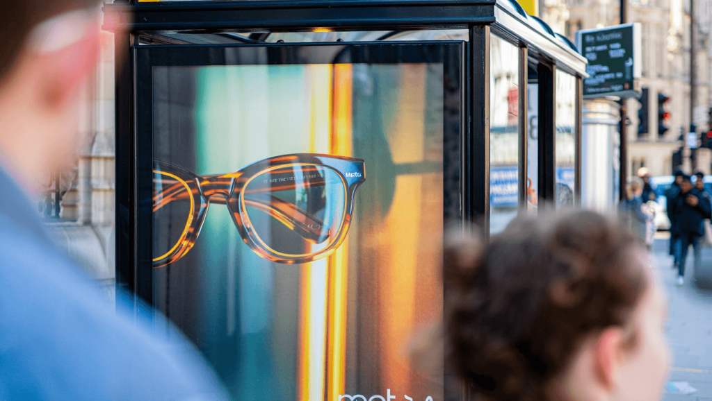 Activist group takes over London bus stops with fake Meta Glasses ads