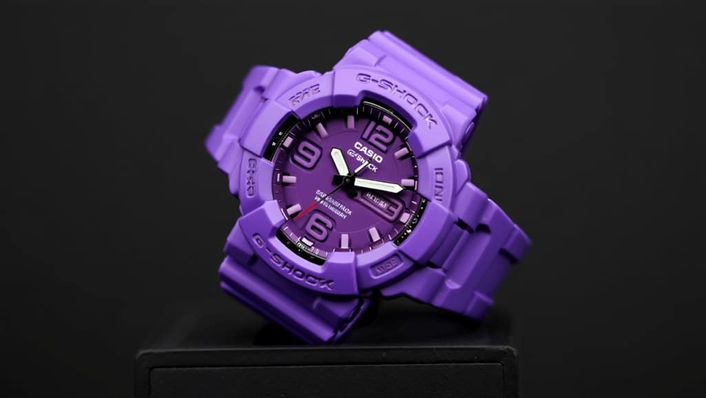 Casio G-SHOCK violet en promo 30%: autonomie 10 ans et 20 bar d’étanchéité Casio G-SHOCK GA-V01-2AER