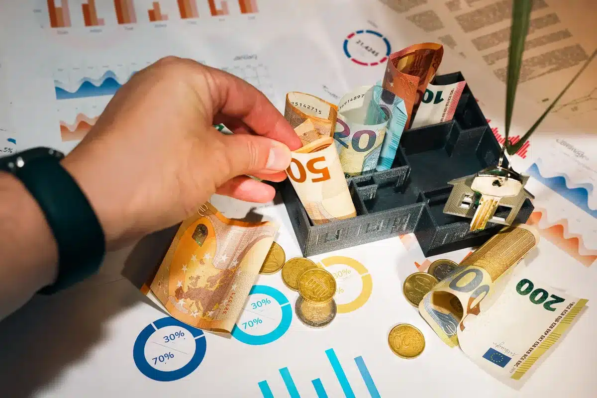 Représentation graphique de flux de capitaux se détournant de la cryptomonnaie vers l'intelligence artificielle