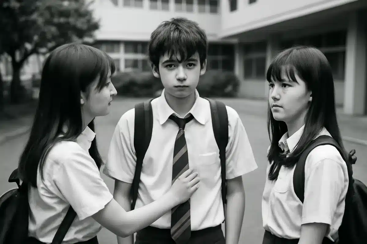Une comédie romantique centrée sur les liens d'enfance — La série suit Hero, lycéen ordinaire coincé entre deux amies d'enfance très proches de lui, Shio et Akari. Si le jeune homme entretient l'espoir d'un amour réciproque, il redoute surtout d'être réduit