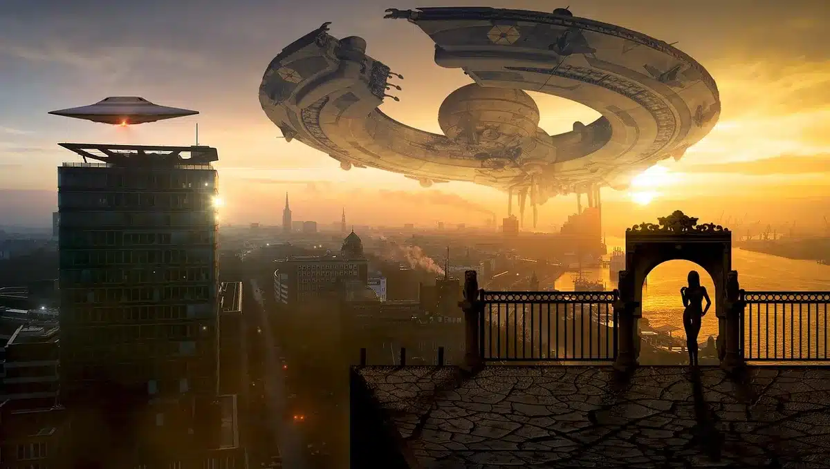 Environnement de jeu onirique aux formes géométriques distordues